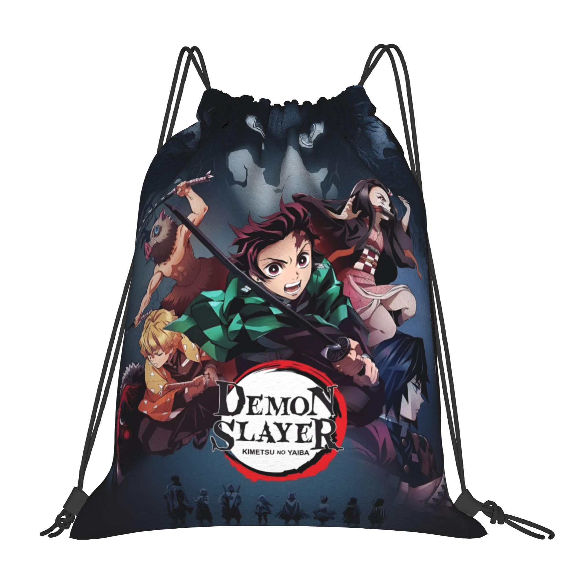 Drawstring Gym Bag - Custom D-Demons Slayers Drawstring Backpack Women