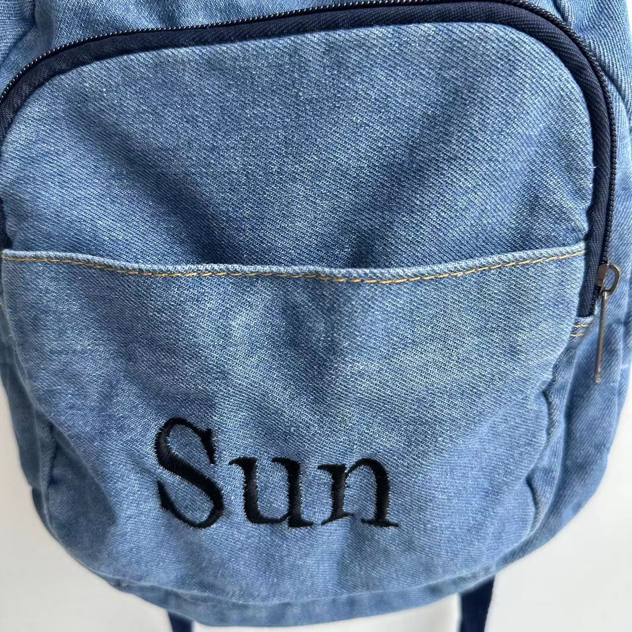 Denim Backpack Girls' New Stud - огляд і ціна Canvas Backpack Casual