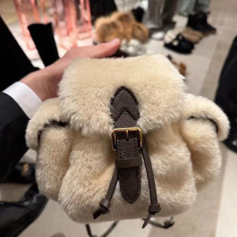 JIAERDI Retro Plush Backpack W - огляд і ціна Leather Backpack Vintage
