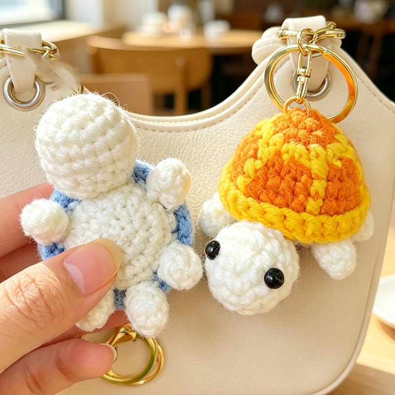 Hand Crocheted Turtle Keychain - огляд і ціна Mini Backpack Purse