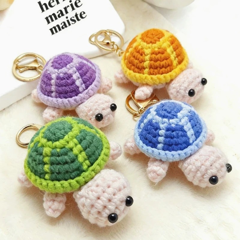 Hand Crocheted Turtle Keychain - огляд і ціна Mini Backpack Purse