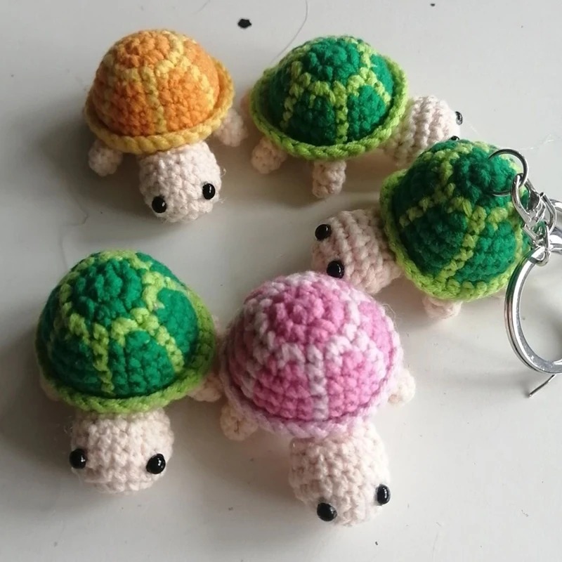 Hand Crocheted Turtle Keychain - огляд і ціна Mini Backpack Purse