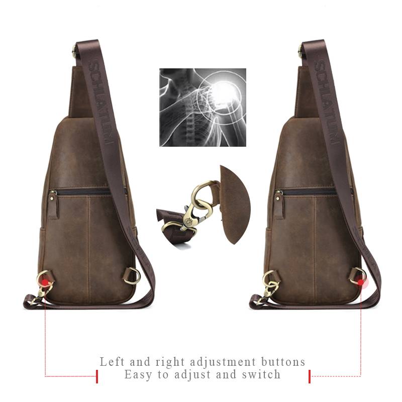 SCHLATUM 100%Genuine Leather C - огляд і ціна Leather Backpack Vintage