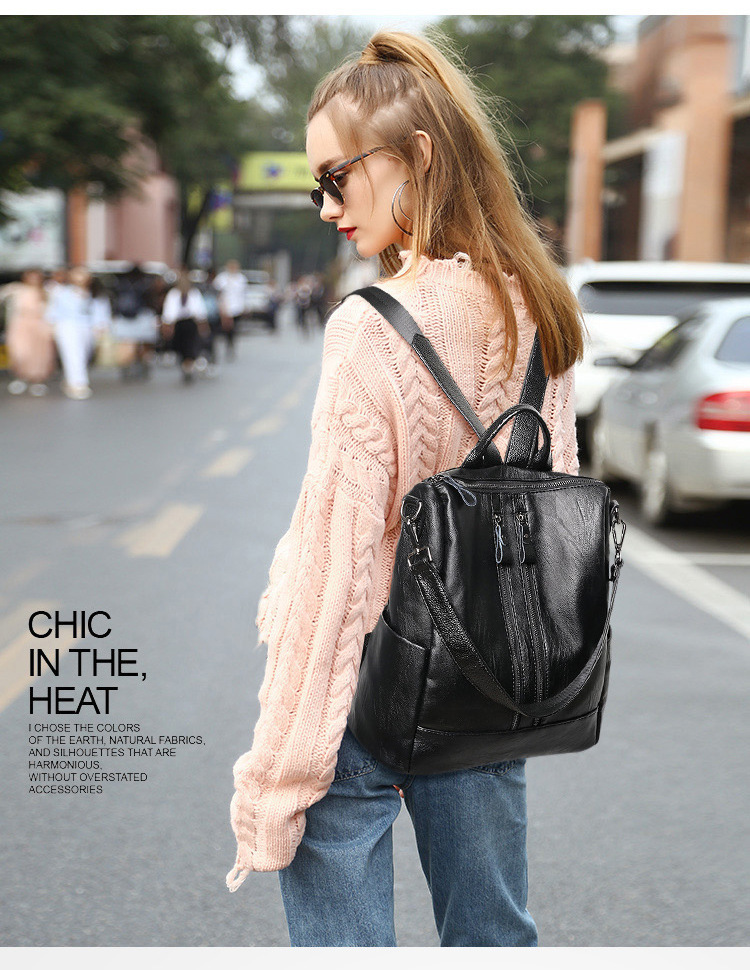 Women Soft Leather Backpack Sc - огляд і ціна Canvas Backpack Casual