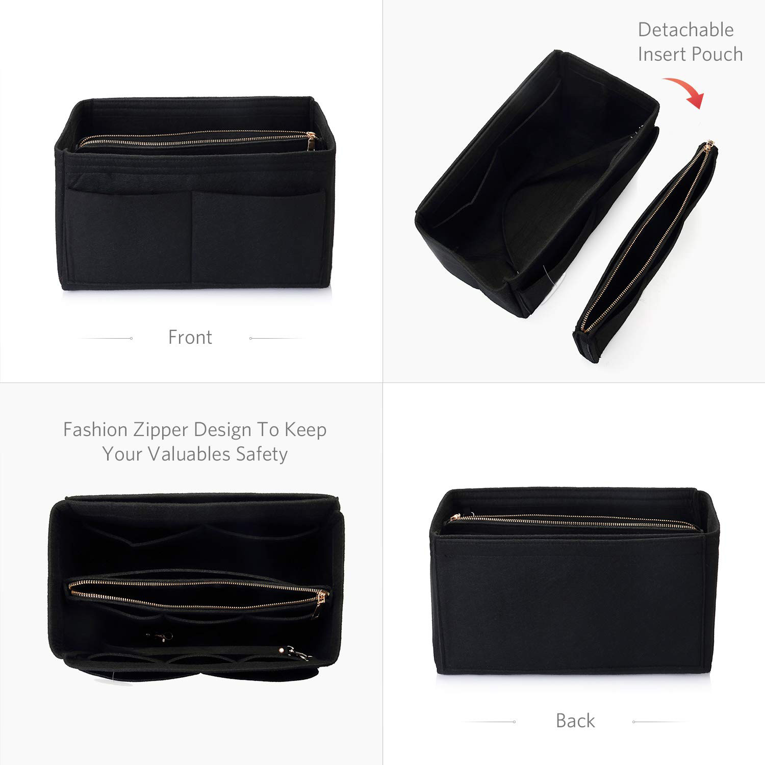 Felt Purse Organizer Insert -  - огляд і ціна Backpack Insert Organizer