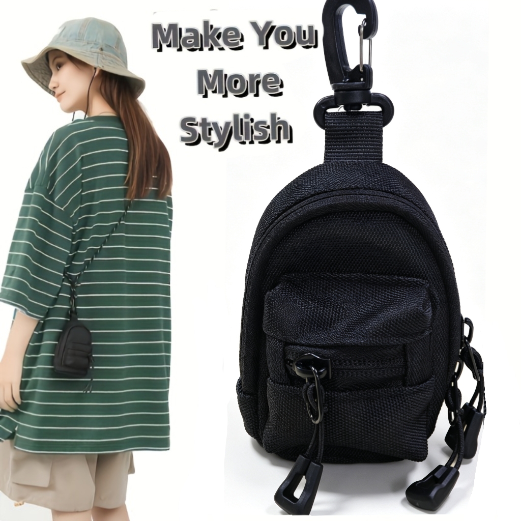 Men Carabiner Backpack Keychai - огляд і ціна Mini Backpack Purse