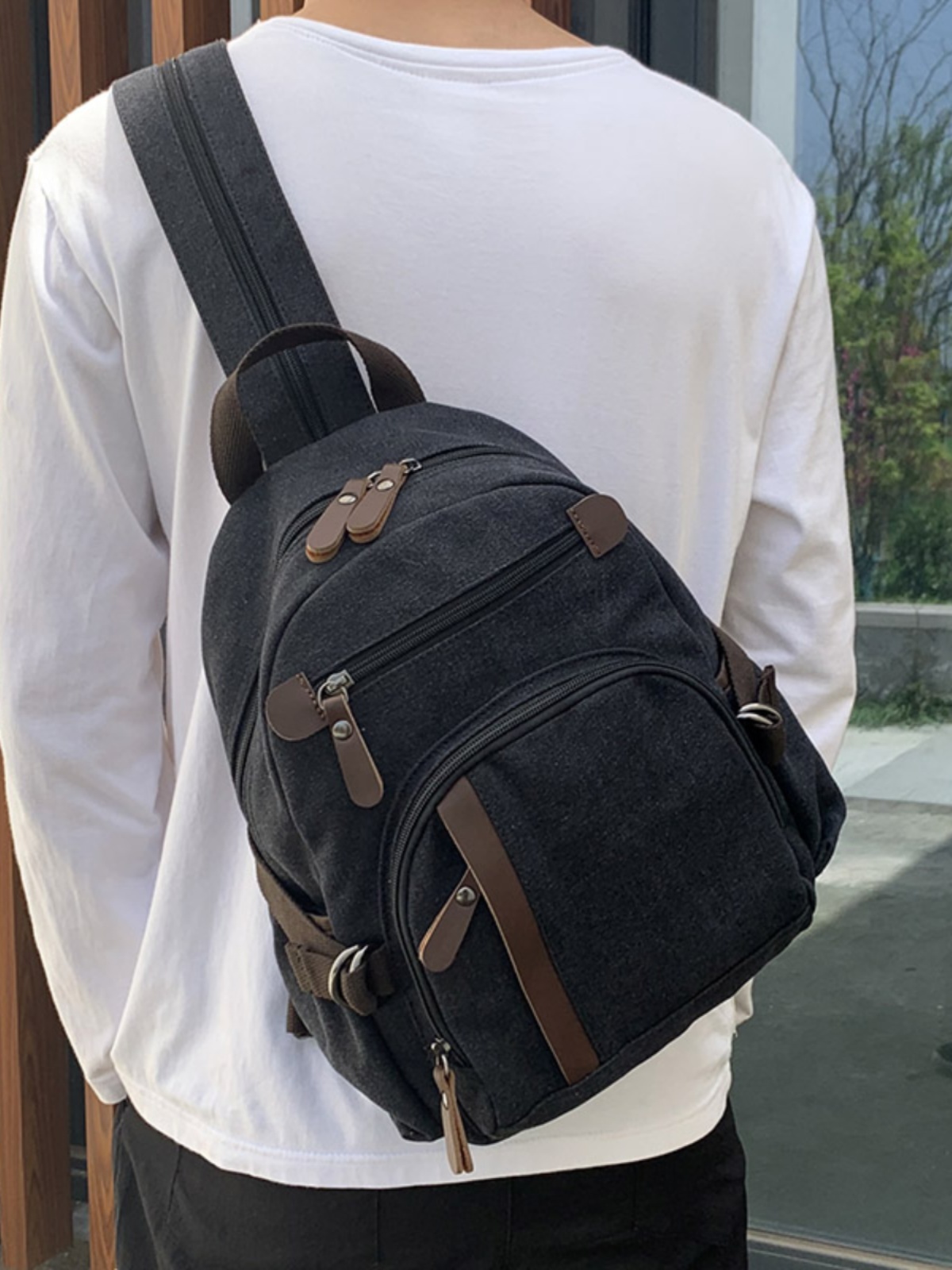 Small Canvas Backpack Men's Sp - огляд і ціна Canvas Backpack Casual