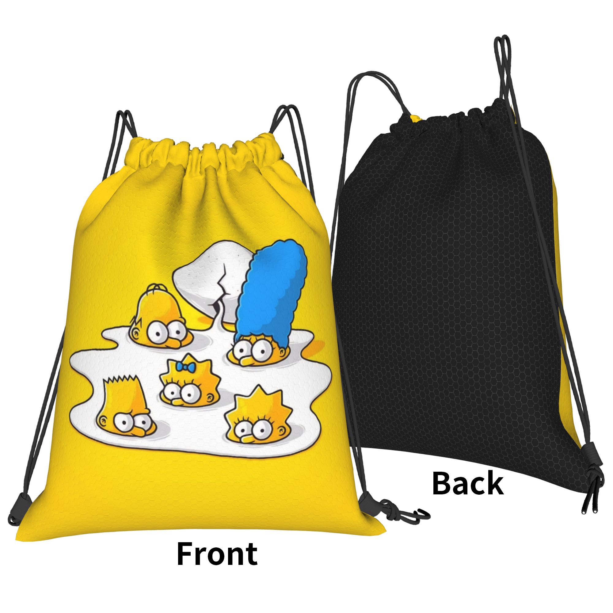 Simpsonsed Cartoon  Drawstring - огляд і ціна Drawstring Gym Bag