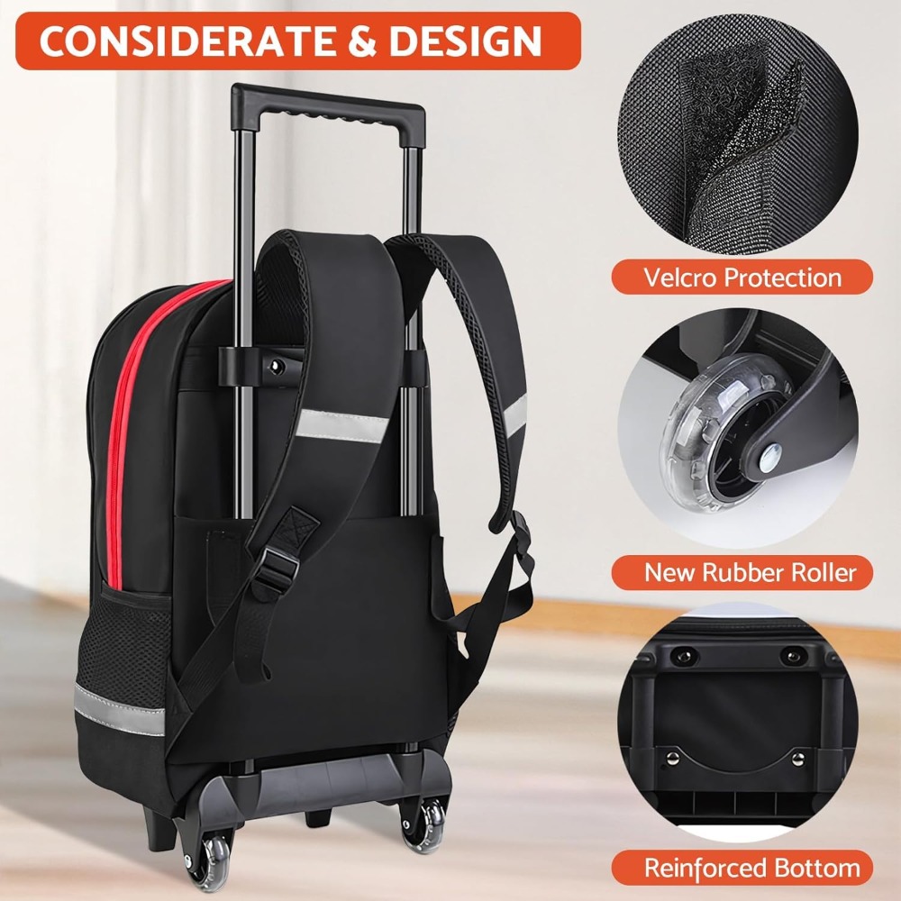 3PCS Kids Rolling Backpack for - огляд і ціна School Backpack Teen