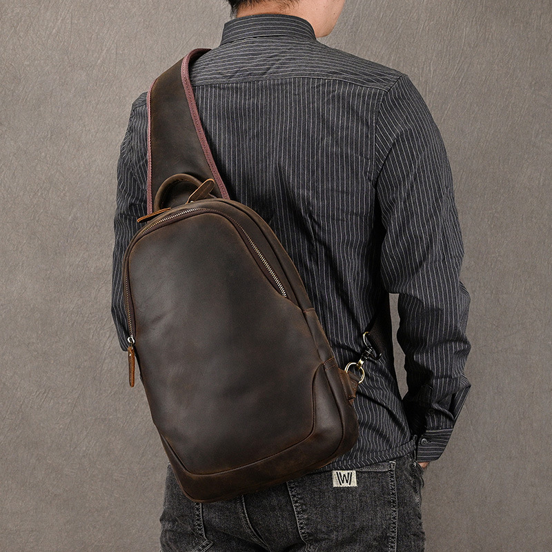 Large Size Causal Chest Bag Ge - огляд і ціна Leather Backpack Vintage