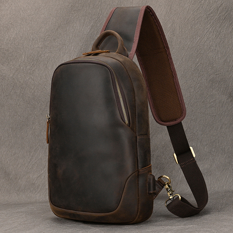 Large Size Causal Chest Bag Ge - огляд і ціна Leather Backpack Vintage