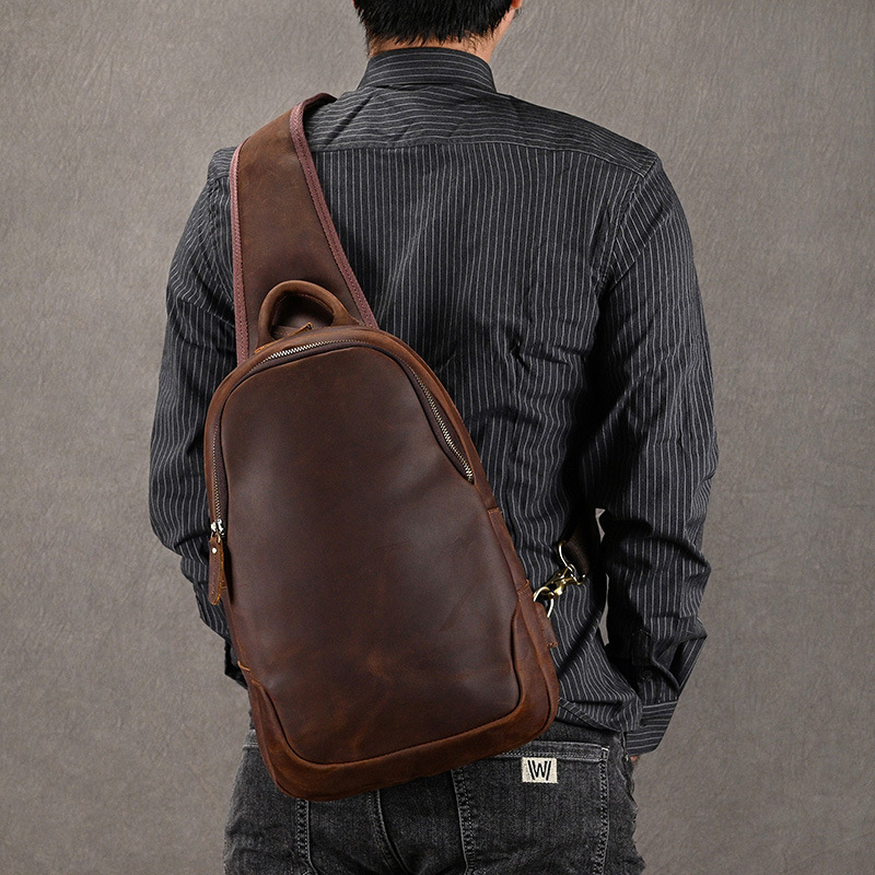 Large Size Causal Chest Bag Ge - огляд і ціна Leather Backpack Vintage