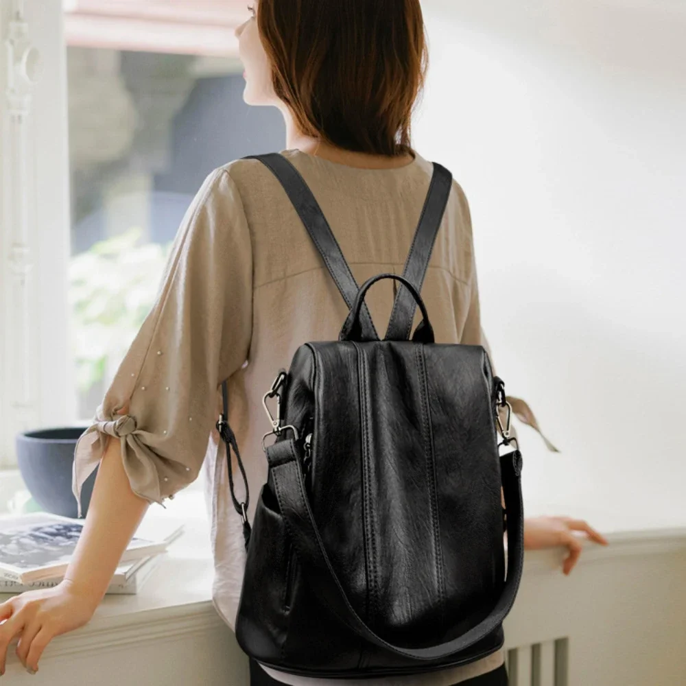 NEW Anti-theft Laptop Backpack - огляд і ціна Leather Backpack Vintage