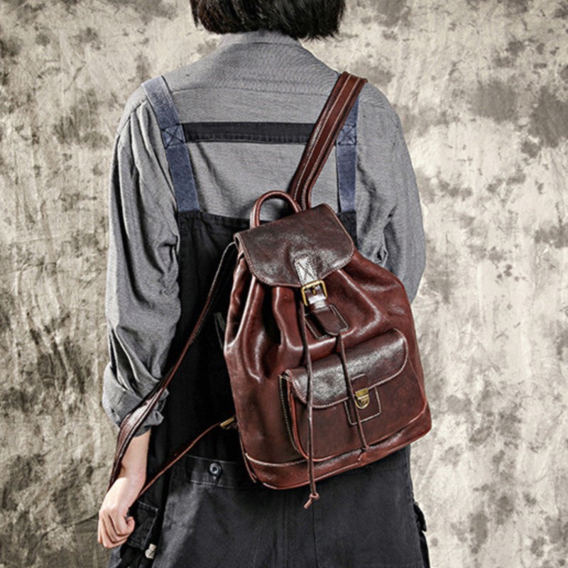 Johnature Leisure Travel Bag N - огляд і ціна Leather Backpack Vintage