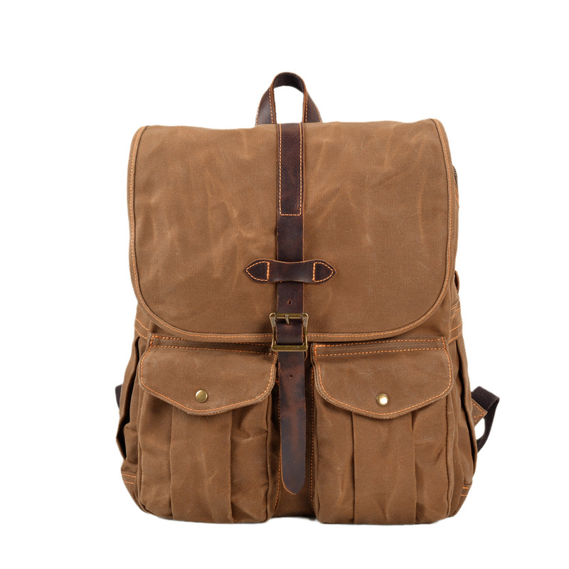 New wax canvas men's backpack  - огляд і ціна Canvas Backpack Casual