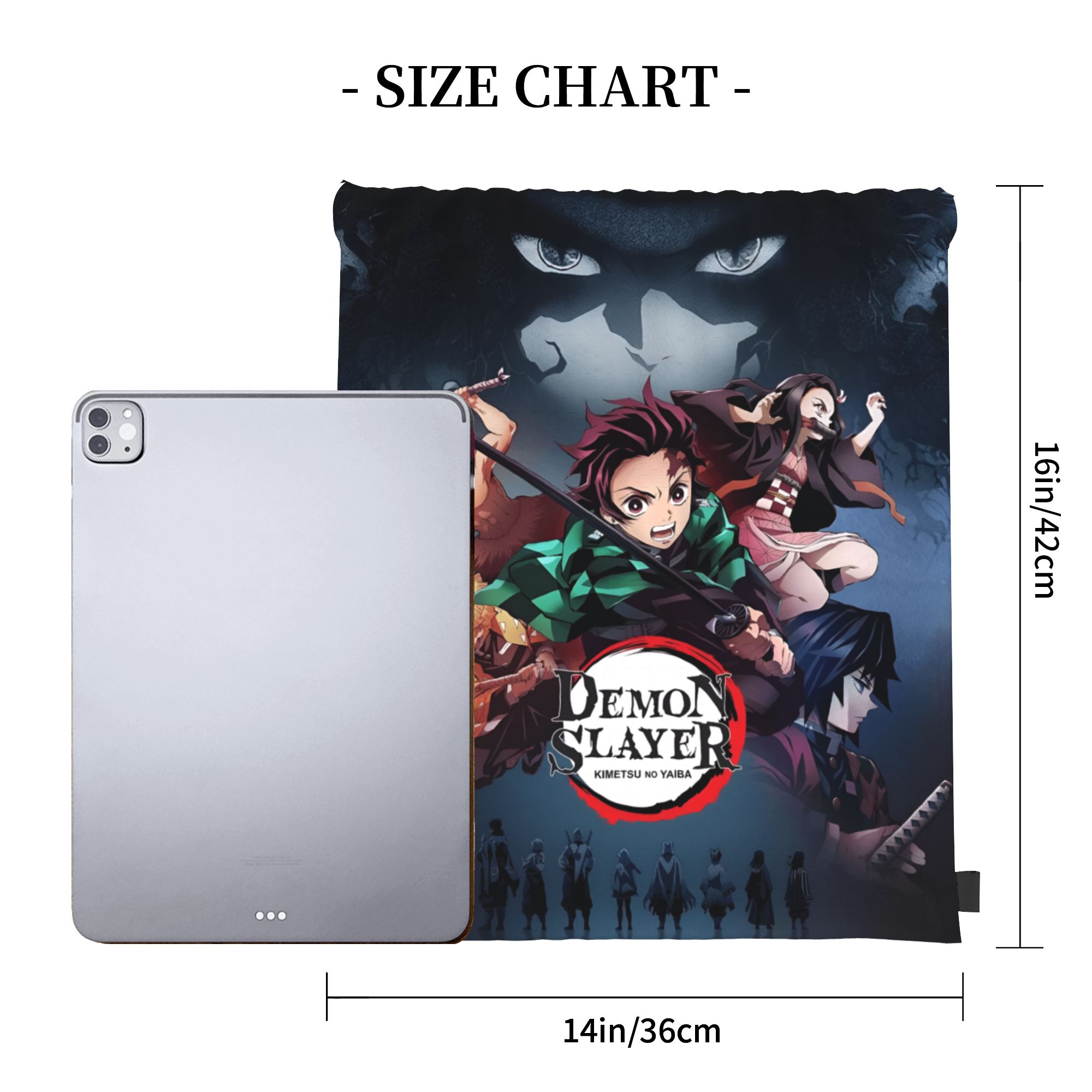 Custom D-Demons Slayers Drawst - огляд і ціна Drawstring Gym Bag