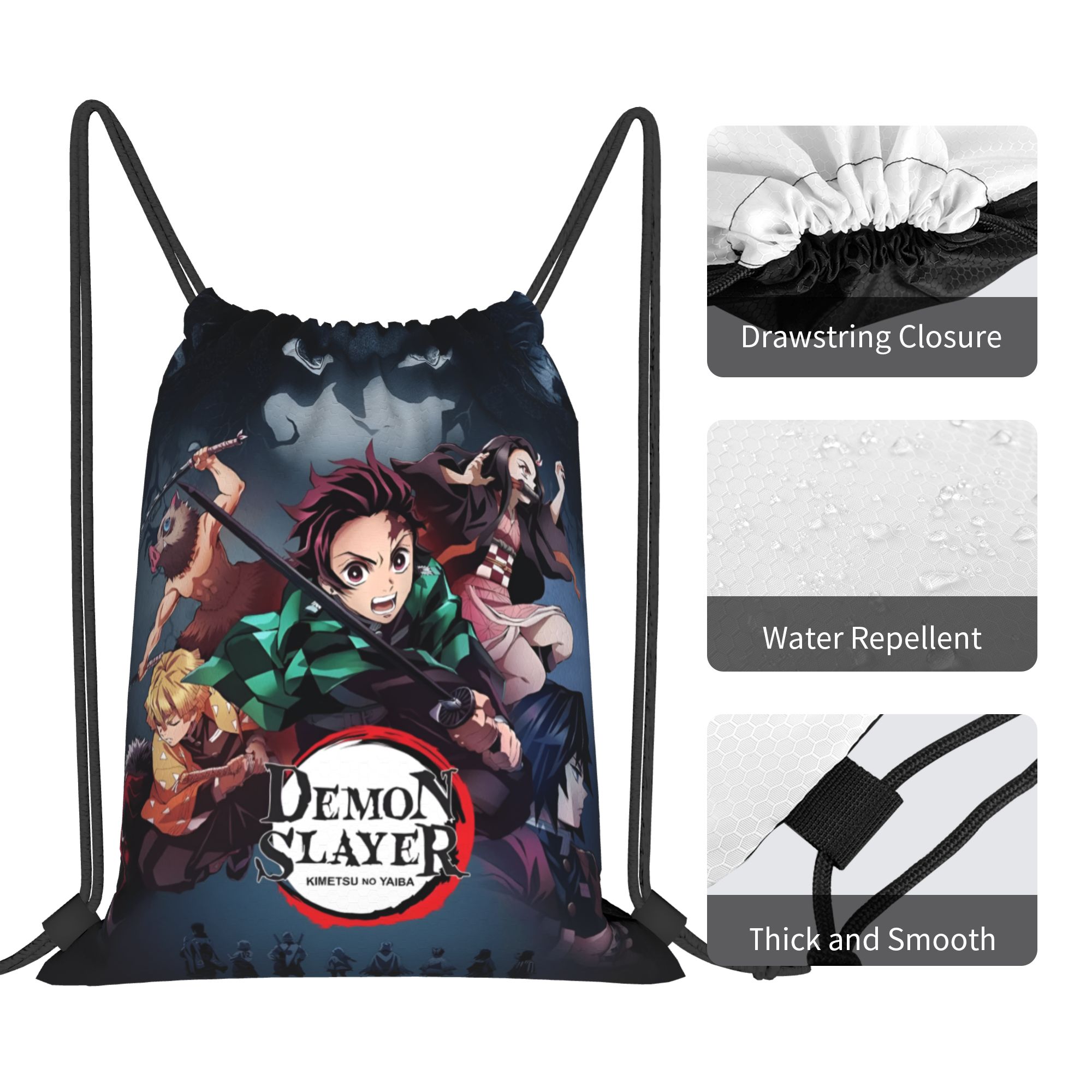 Custom D-Demons Slayers Drawst - огляд і ціна Drawstring Gym Bag