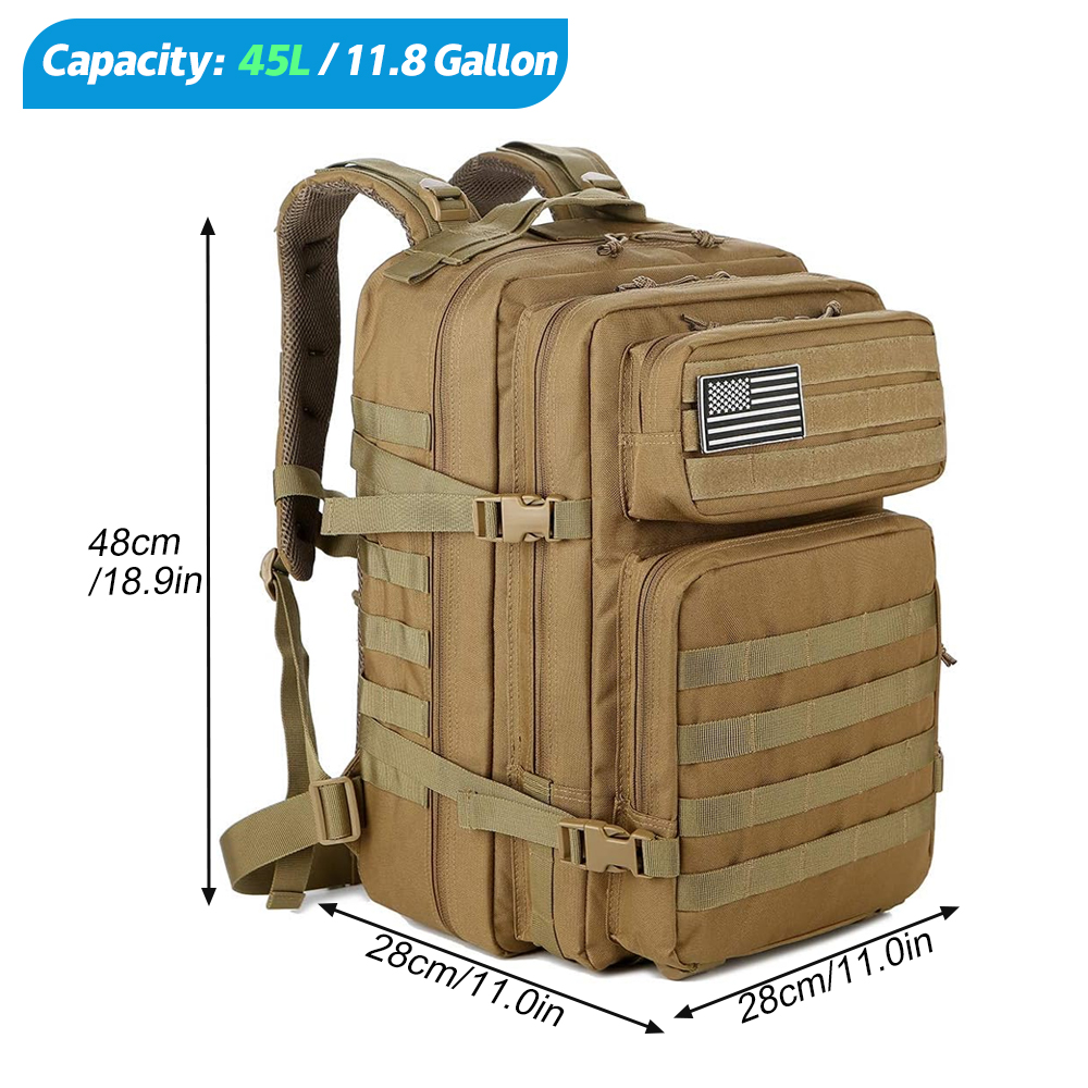 45L Tactical Backpack For Men  - огляд і ціна Urban Backpack Tactical