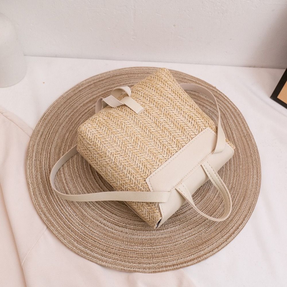 Fashion PU Leather Straw Backp - огляд і ціна Leather Backpack Vintage